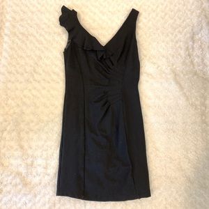 Ruffled little black dress by Love Stitch